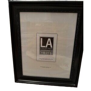 La Collection Black Picture Frame 11x14 Modern Minimalist Wood Wall